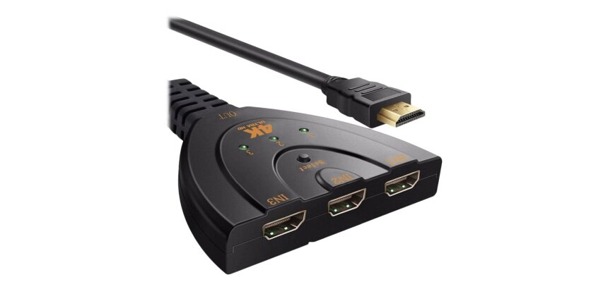 DLH Switch / repartiteur HDMI 4K male vers 3 ports HDMI femelles