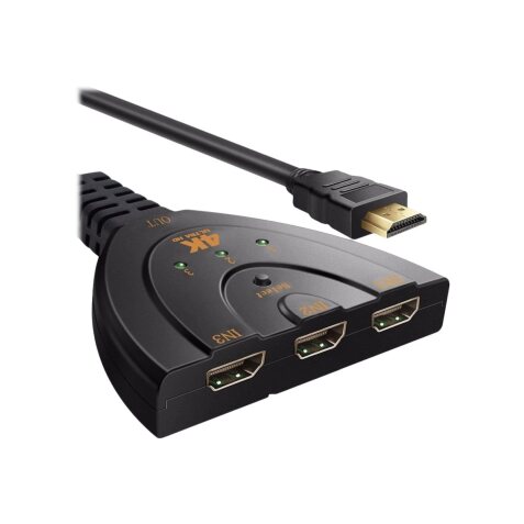 DLH SWITCH / REPARTITEUR HDMI 4K MALE VERS 3 PORTS HDMI FEMELLES