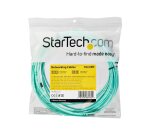 StarTech.com Câble Fibre Optique Multimode de 7m LC/UPC à LC/UPC OM4, Fibre Zipcord 50/125µm LOMMF/VCSEL, Réseaux 100G, Faible Perte d'Insertion, Cordon de Raccordement Fibre LSZH