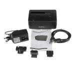 StarTech.com Station d'Accueil pour Disque Dur USB 3.0 à SATA à Baie Unique, Dock pour HDD USB 3.0 (5 Gbps), Docking Station pour HDD/SSD Externe 2,5/3,5" SATA I/II/III - Chargement par le Haut