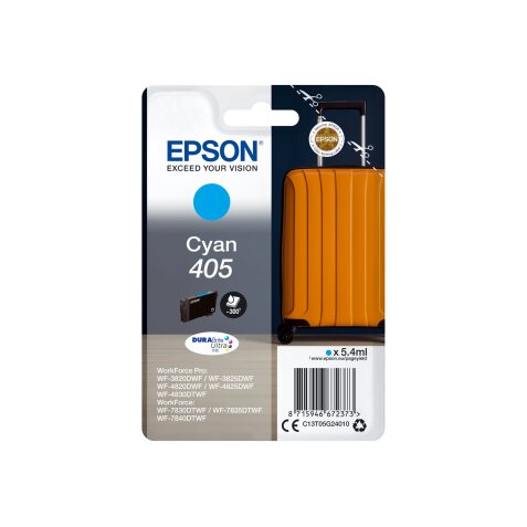 Epson Singlepack Cyan 405 DURABrite Ultra Ink