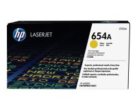 HP 654A toner jaune authentique LaserJet