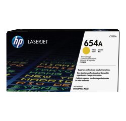 HP 654A toner jaune authentique LaserJet