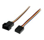StarTech.com Câble d'extension d'alimentation pour ventilateur 4 broches 30 cm - M/F