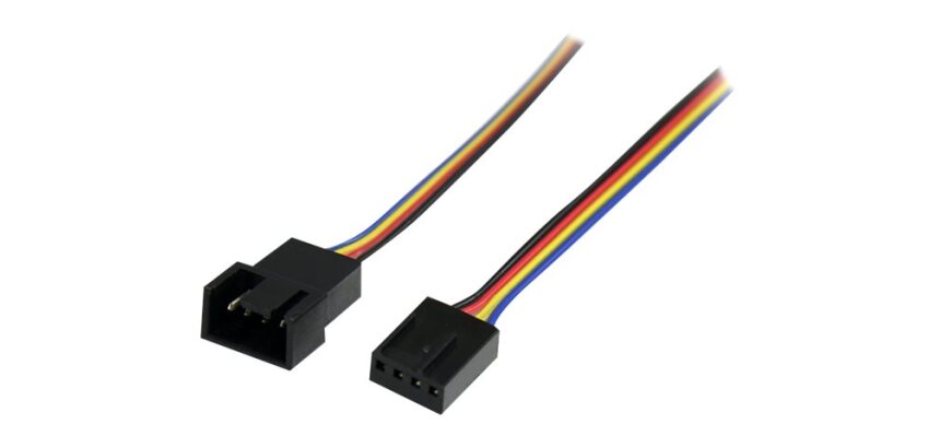 StarTech.com Câble d'extension d'alimentation pour ventilateur 4 broches 30 cm - M/F