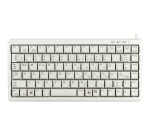 CHERRY G84-4100 COMPACT KEYBOARD Clavier filaire miniature, USB/PS2, gris clair, AZERTY - FR