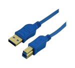 MCL MC1G99AZMC923AB2B câble USB USB 3.2 Gen 1 (3.1 Gen 1) 1,8 m USB A USB B 5 Gbit/s Bleu
