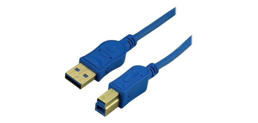 MCL MC1G99AZMC923AB2B câble USB USB 3.2 Gen 1 (3.1 Gen 1) 1,8 m USB A USB B 5 Gbit/s Bleu
