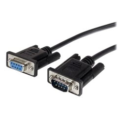 StarTech.com Câble série DB9 RS232 noir en liaison directe 50 cm - M/F
