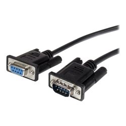 StarTech.com Câble série DB9 RS232 noir en liaison directe 50 cm - M/F