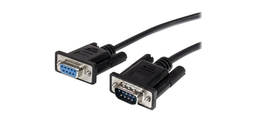 StarTech.com Câble série DB9 RS232 noir en liaison directe 50 cm - M/F