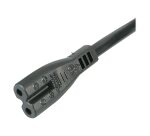 StarTech.com Cordon d'alimentation bipolaire pour UK BS1363 vers C7 de 1m pour ordinateur portable - M/F - Noir