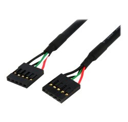 StarTech.com Câble adaptateur interne de carte mère 60 cm 5 broches USB IDC F/F