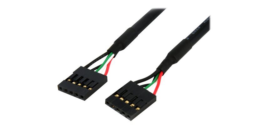 StarTech.com Câble adaptateur interne de carte mère 60 cm 5 broches USB IDC F/F