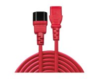 Lindy Rallonge secteur C14 vers C13, rouge, 2m