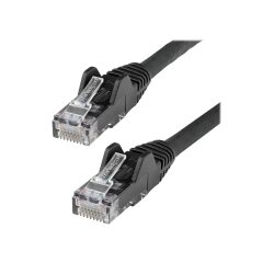 StarTech.com Câble Ethernet CAT6 5m - LSZH (Low Smoke Zero Halogen) - Cordon RJ45 UTP Anti-accrochage 10 GbE LAN - Câble Réseau Internet 250MHz 100W PoE - Noir - Snagless - 24AWG
