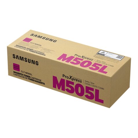 Samsung CLT-M505L - hoog rendement - magenta - origineel - tonercartridge (SU302A)