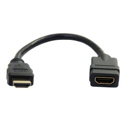 StarTech.com Câble de rallonge HDMI 15,2cm - Câble HDMI court mâle vers femelle - Rallonge de câble HDMI 4K - Économiseur de port HDMI UHD 4K 30Hz M/F - HDMI 1.4 haute vitesse - 30AWG - Rallonge dongle HDMI