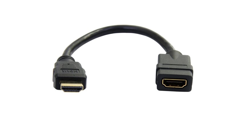 StarTech.com Rallonge HDMI 15,2cm - Câble HDMI Court M/F - Rallonge de Câble HDMI 4K - Économiseur de Port HDMI UHD 4K30Hz M/F - HDMI 1.4 Haut Débit - 28AWG - Rallonge de Cordon HDMI
