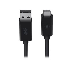 Belkin USB-A - USB-C, 0.9m câble USB USB 3.2 Gen 2 (3.1 Gen 2) 0,9 m USB A USB C 10 Gbit/s Noir