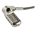 StarTech.com Câble de Verrouillage Universel à Combinaison de 2 m pour Ordinateur Portable - Combinaison à 4 Chiffres - Compatible avec K-Slot, Nano, Wedge Slot - Câble en Acier Antivol