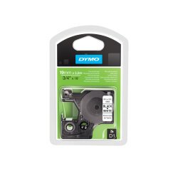 DYMO Ruban d'étiquette D1 noir/blanc,19 mm x 5,5 m