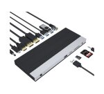 DLH Station d'accueil USB-C 4K triple affichage avec Power Delivery 100W - 2x DisplayPort / 1x HDMI