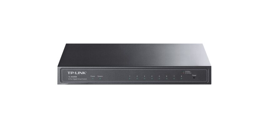 TP-Link Omada SG2008 commutateur réseau Géré L2/L2+ Gigabit Ethernet (10/100/1000) Noir