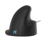 R-Go Tools Souris Ergonomique R-Go HE Break avec logiciel de pause, gaucher, moyen (longueur de la main 165-185 mm), filaire, noir