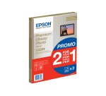 Epson Premium Glossy Photo Paper BOGOF - papier photo - brillant - 15 feuille(s) - A4 - 255 g/m² (pack de 2)