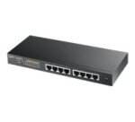 Zyxel GS1900-8HP v3 PoE Géré L2 Gigabit Ethernet (10/100/1000) Connexion Ethernet, supportant l'alimentation via ce port (PoE) Noir