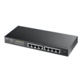 Zyxel GS1900-8HP v3 PoE Géré L2 Gigabit Ethernet (10/100/1000) Connexion Ethernet, supportant l'alimentation via ce port (PoE) Noir