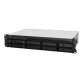 Synology RackStation RS1221RP+ serveur de stockage NAS Rack (2 U) Ryzen Embedded V1500B 4 Go DDR4 0 To DiskStation Manager Noir