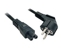 Lindy 2m, CEE 7/7 - IEC 320 C5 Noir CEE7/7 Coupleur C5