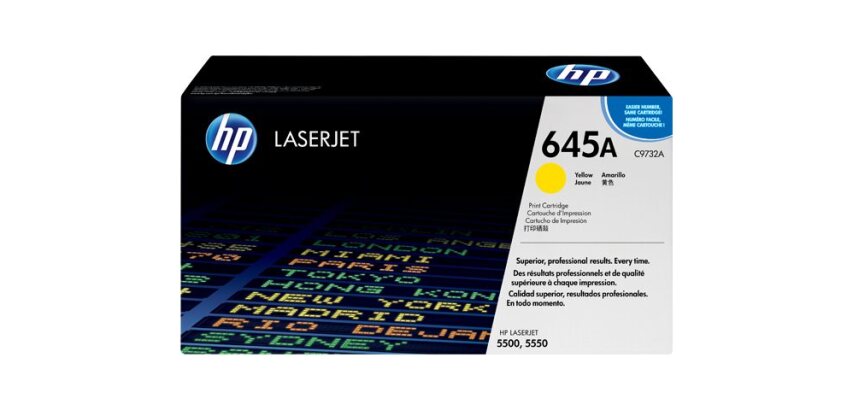 HP 645A toner LaserJet jaune authentique