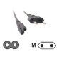 MCL Power Cord Portable Black 5.0m Noir 5 m Prise d'alimentation type C Coupleur C7