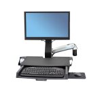Ergotron StyleView Sit-Stand Combo Arm with Worksurface 61 cm (24") Mur