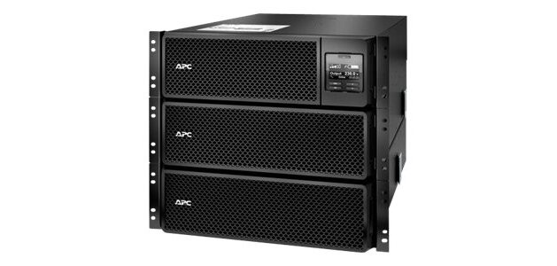 APC Smart-UPS On-Line SRT10KRMXLI - 10 kW/VA, 6x C13 + 4x C19 + sortie monophasée câblée, montable en rack, NMC intégré