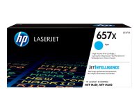 HP 657X - High Yield - cyan - original - LaserJet - toner cartridge (CF471X)