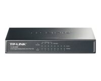 TP-Link TL-SG1008P Géré Gigabit Ethernet (10/100/1000) Connexion Ethernet, supportant l'alimentation via ce port (PoE) Gris