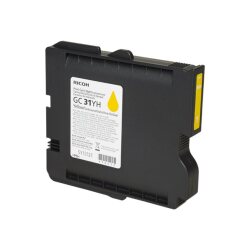 Cartouche ricoh gc31yh pour gxe 5550/gxe 7700n couleur jaune 4000p