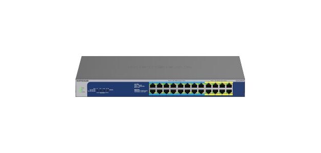 NETGEAR GS524UP Non-géré Gigabit Ethernet (10/100/1000) Connexion Ethernet, supportant l'alimentation via ce port (PoE) Gris