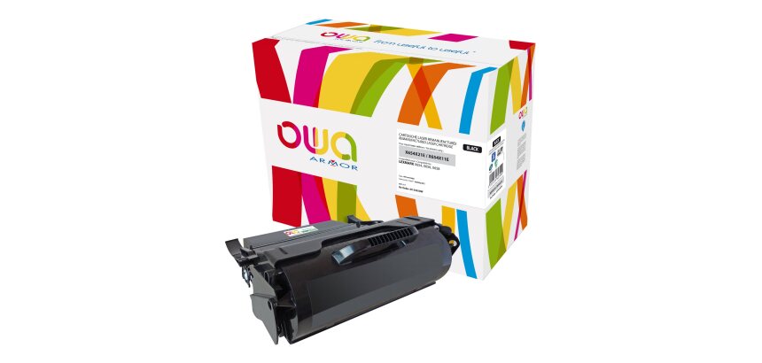 Toner remanufacturé OWA - haute capacité - Noir - pour LEXMARK X654X21E, X654X11E, T654X21E, T654X11E, T654X31E, T650A21E, T650A11E, T650H21E, T650H11E, T650H31E, X651A21E, X651A11E, X651H21E, X651H11E, X651H31E, 24B5870, 24B5875, DELL 593-11046, 593-11048, 593-11049, 593-11050, 593-11051, 593-11052, IBM 39V2511, 39V2514, 39V2513, 39V2515, 39V2967, 39V2968, 39V2969, 39V2971, OKI 52124401, TOSHIBA 6B000000475, 6B000000486