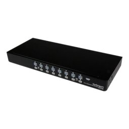 StarTech.com Switch KVM USB VGA à 16 ports avec OSD - Commutateur écran clavier souris à montage en rack 1U