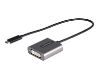 StarTech.com Adaptateur USB C vers DVI - Dongle Adaptateur USB-C vers DVI-D 1920x1200p - Écran/Moniteur USB Type C vers DVI - Convertisseur Vidéo - Compatible Thunderbolt 3 - Câble Attaché de 30,4cm de long - Version Améliorée de CDP2DVI