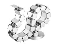 StarTech.com Goulotte passe-câbles avec vertèbres - Gestionnaire de câbles réglable avec quatre conduits et une base lestée