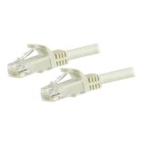 StarTech.com Cordon de raccordement UTP CAT6 (7,5 m) sans crochet - Câble patch RJ45 - Blanc