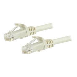 StarTech.com Cordon de raccordement UTP CAT6 (7,5 m) sans crochet - Câble patch RJ45 - Blanc