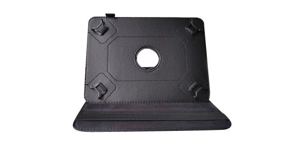 DLH Coque etui folio universelle pour tablette 10" - rabat avec support intégré multi-angles