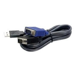 Trendnet 1.8m USB/VGA câble kvm Noir 1,8 m